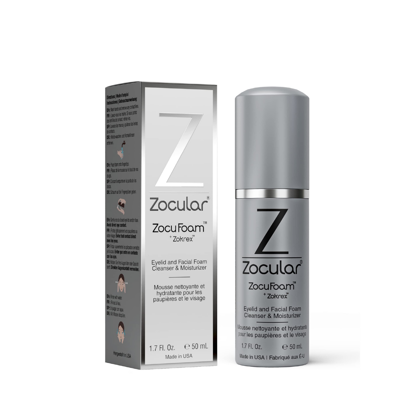 Zocufoam Eyelid and Facial Foam Cleanser Say goodbye to irritated, scratchy eyes or facial blemishes.