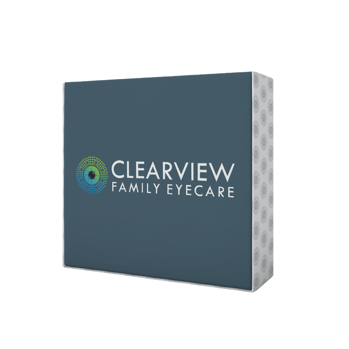 A box of Clearview Family Eyecare contact lenses products