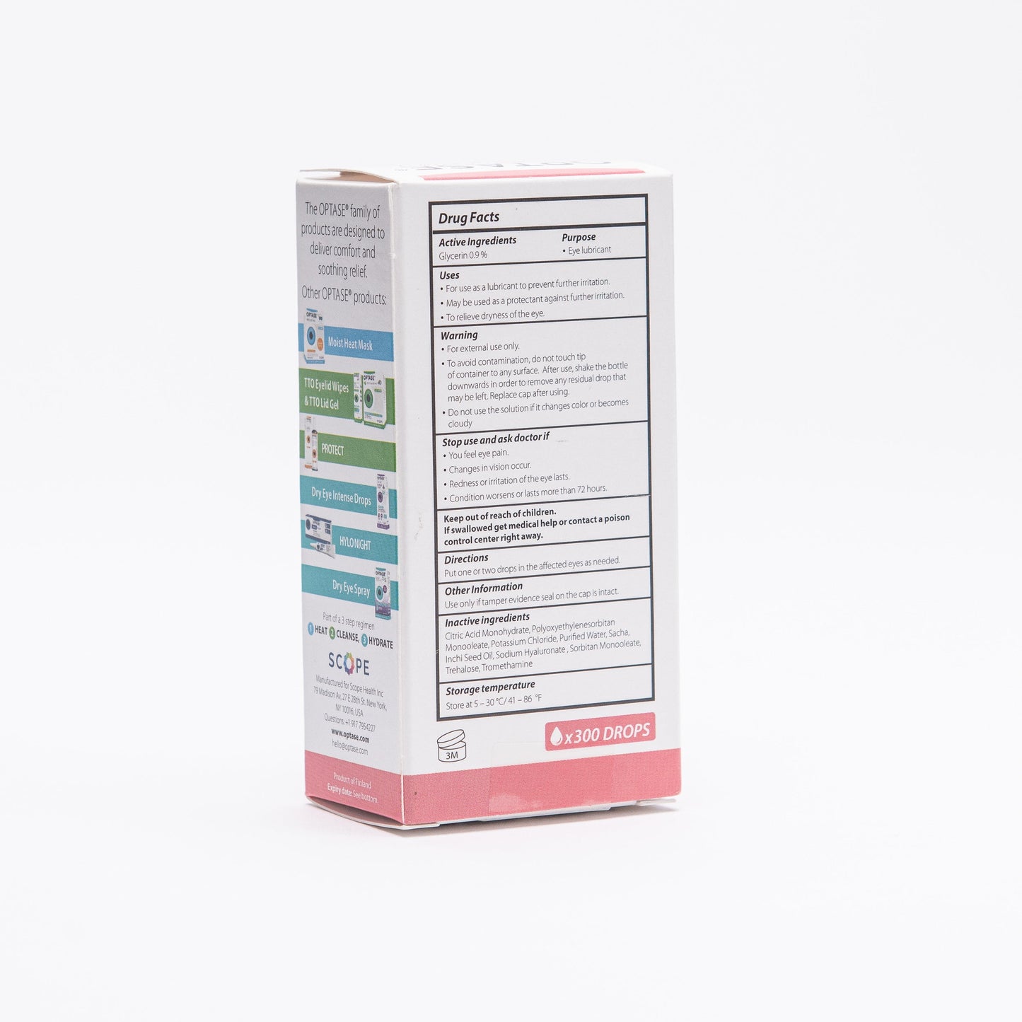 Optase MGD Advanced Dry Eye Drops Drug Facts