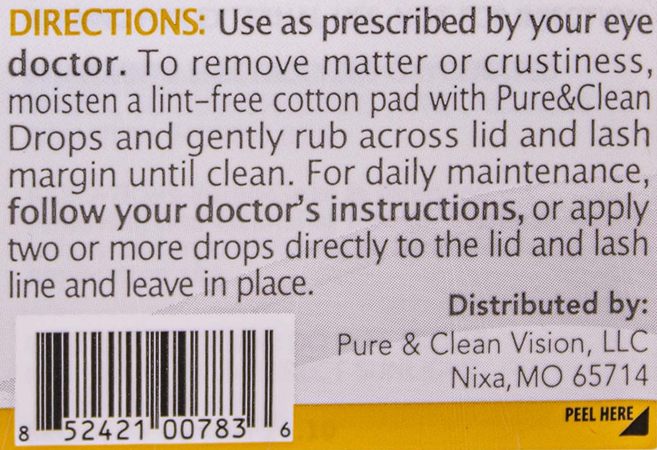 Pure&Clean Lid Prep Drops (1 oz)