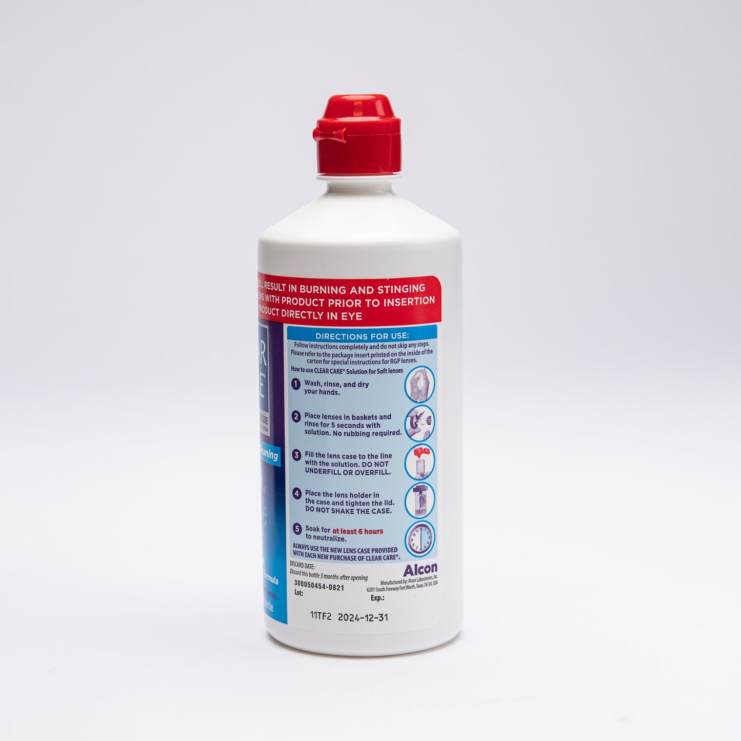 Clear Care 3% Hydrogen Peroxide Triple Action Cleaning Solution & Lens Case