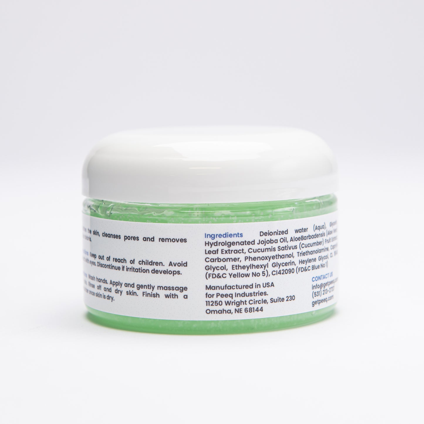 Peeq Cucumber Body Scrub, 4 oz