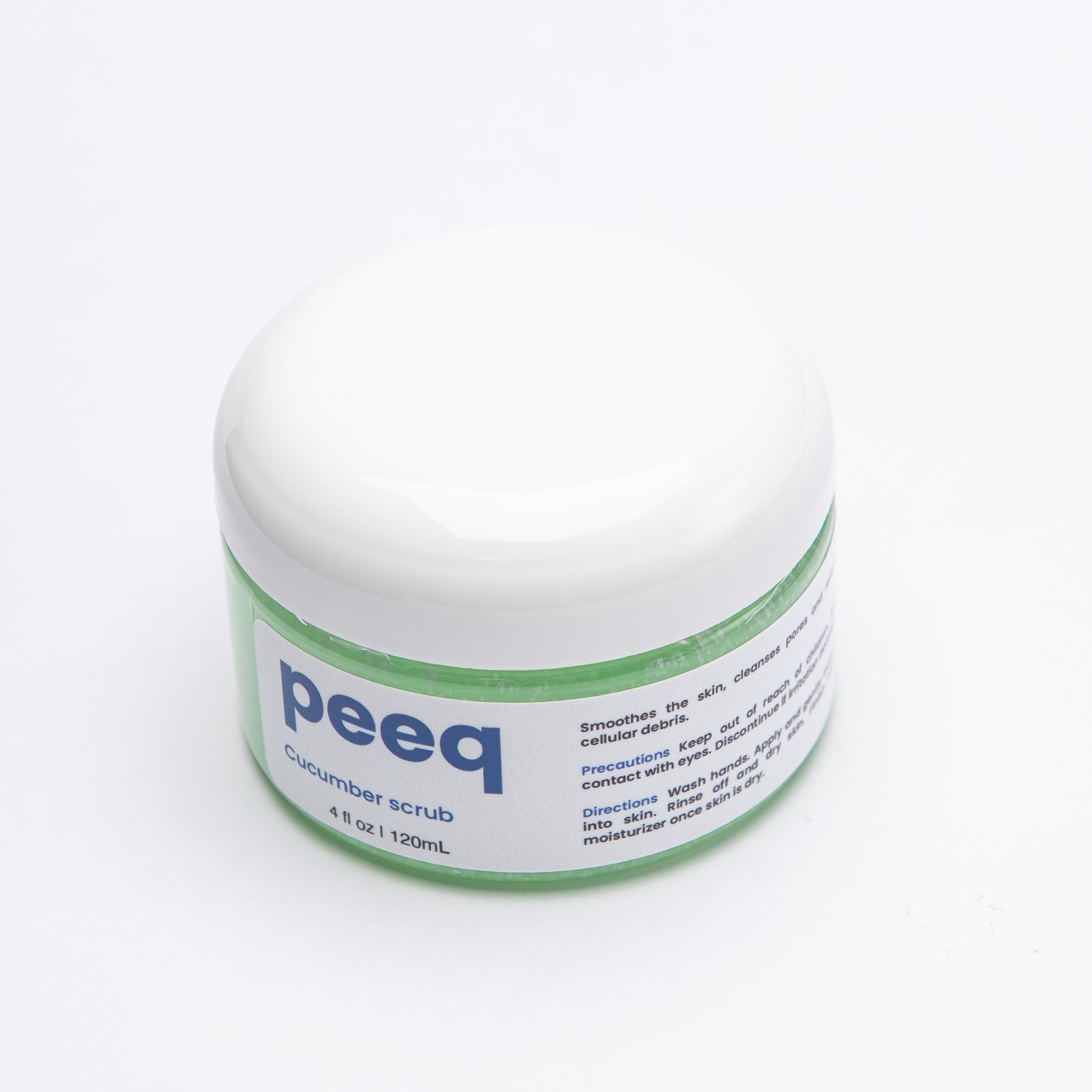 Peeq Cucumber Body Scrub, 4 oz