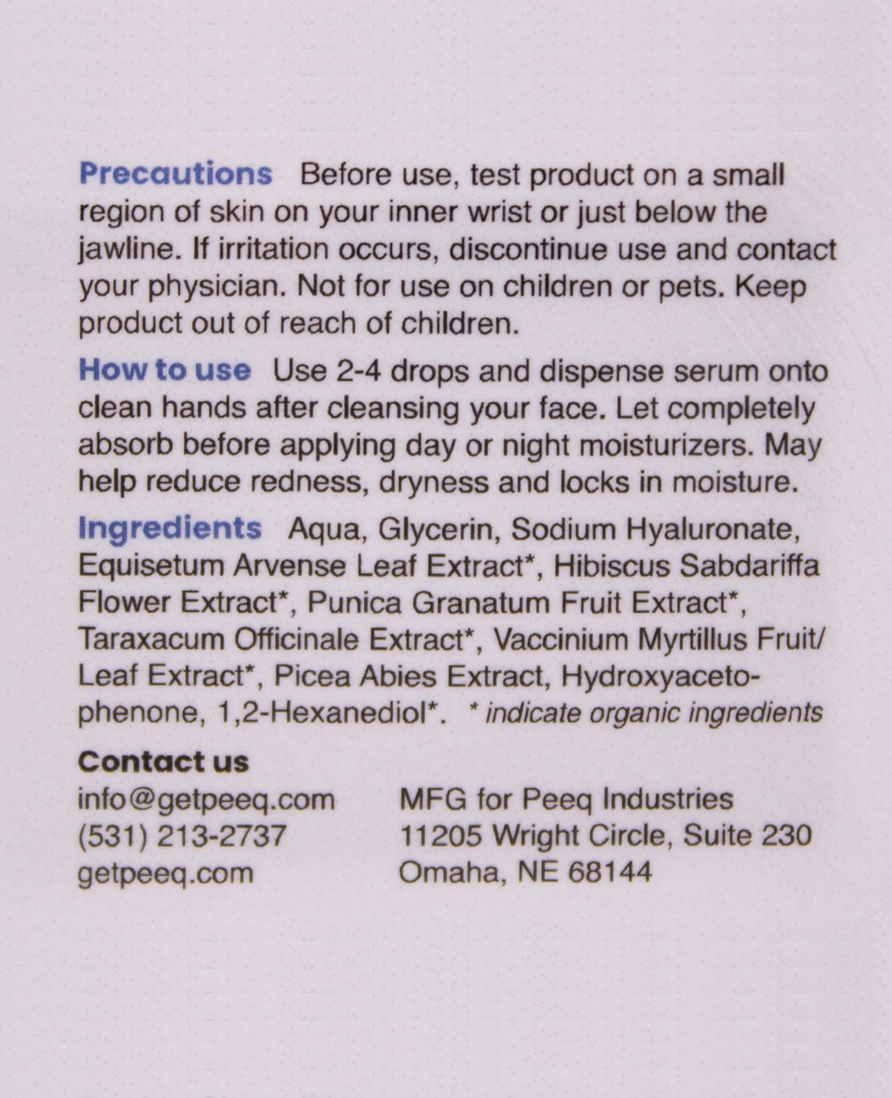 Peeq Pro 4D Hyaluronic Serum