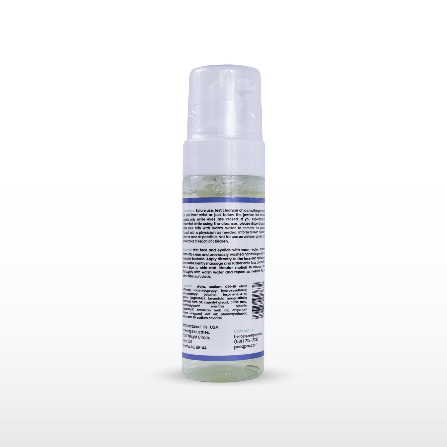 Peeq Pro Foaming Eyelid & Facial Cleanser