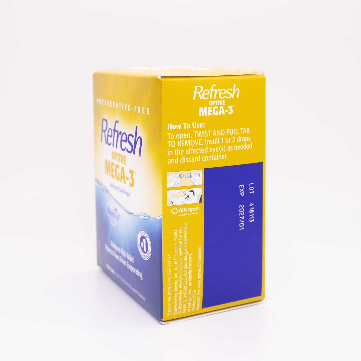 Refresh Optive Mega-3 PF Lubricant Eye Drops (30 vials)