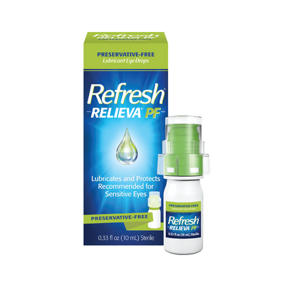 Refresh Relieva PF box with product