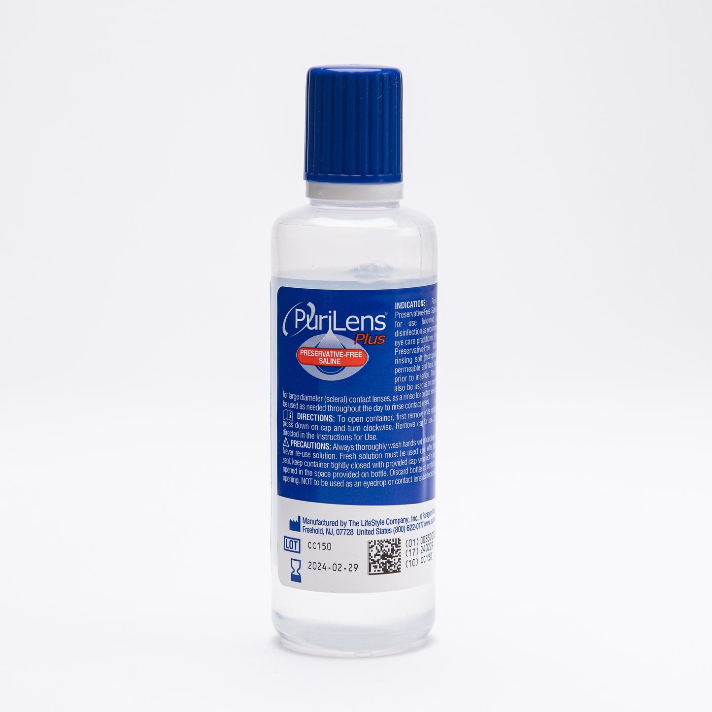 Purilens Plus Contact Lens Saline 4 oz