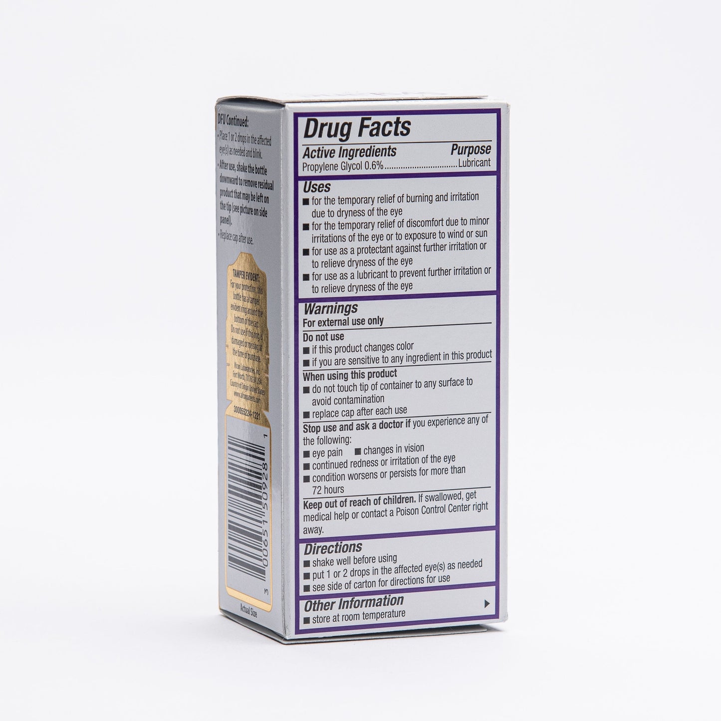 Systane Complete PF drug facts label