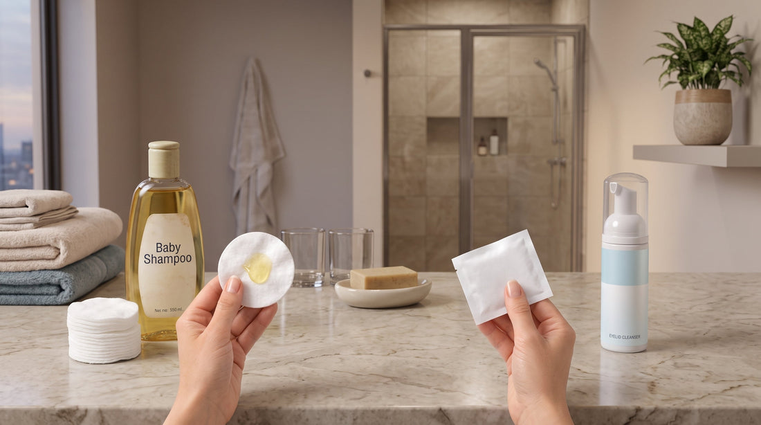 Eyelid Wipes vs. Baby Shampoo: Why Purpose-Made Cleansers May Be the Better Choice