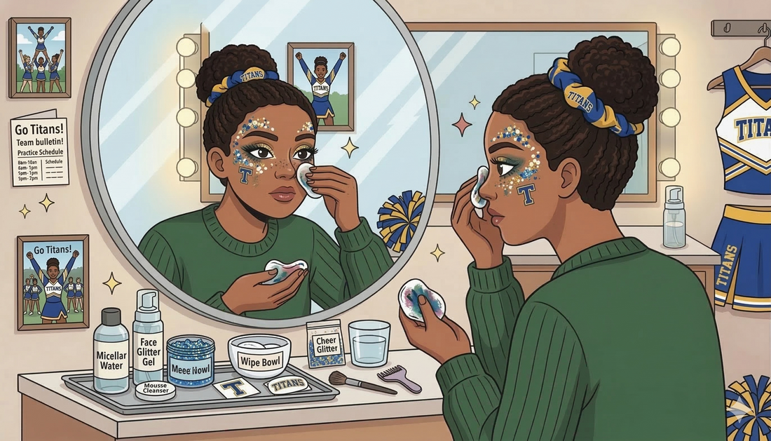 Cheer Makeup and Eye Health: Glitter, Glue, and Irritation