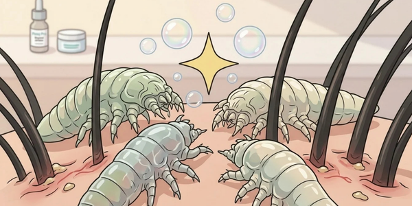 Demodex on lash line