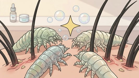 Demodex on lash line
