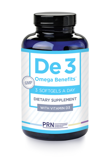 De 3 Omega Benefits Dietary Supplement bottle