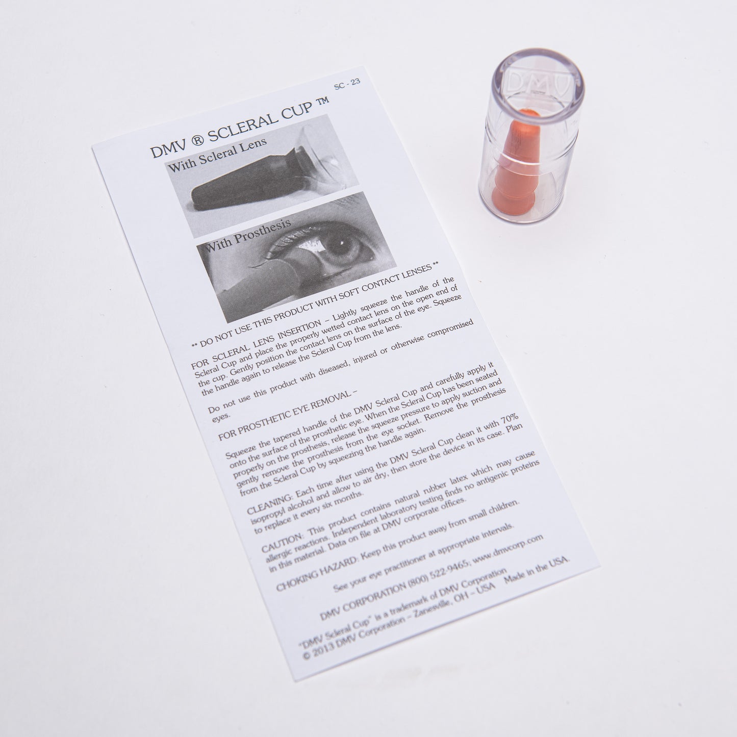 DMV Scleral Cup