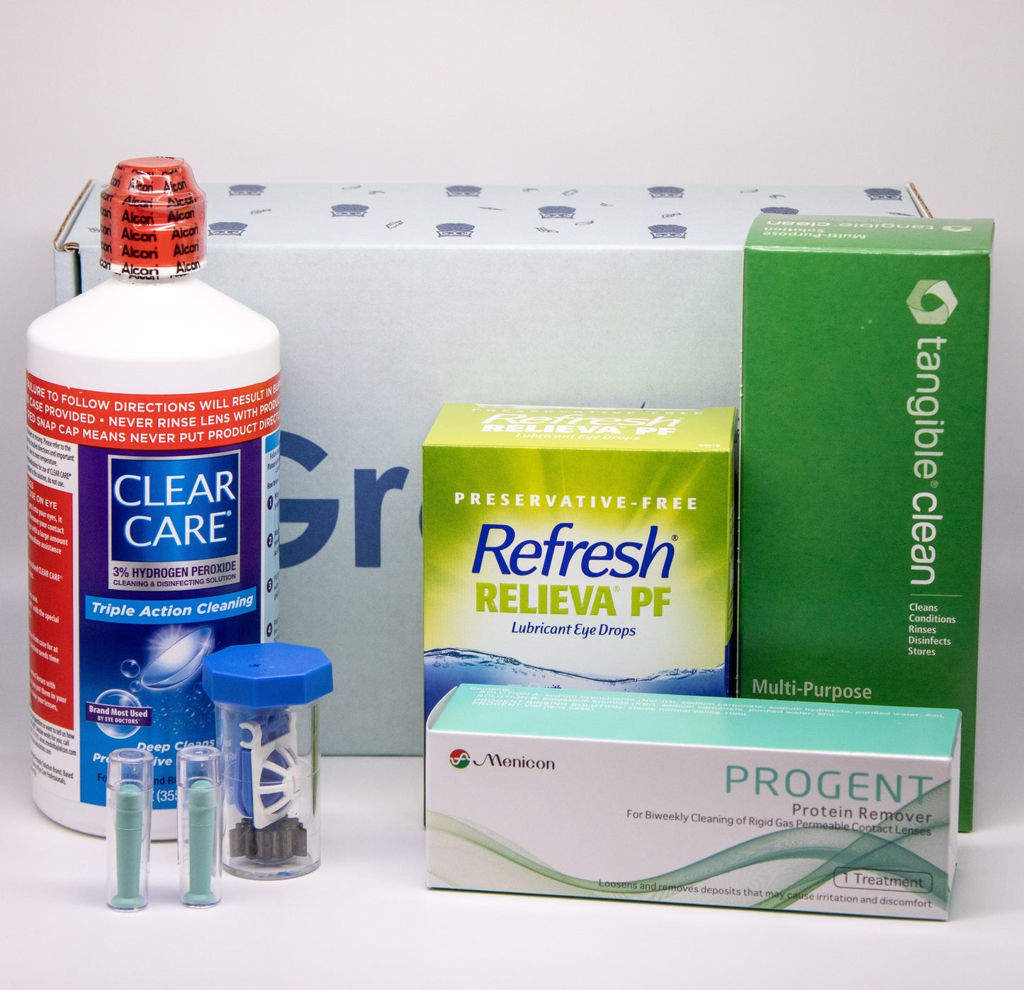 Gretna Eye Custom OrthoK Refresh Box with products