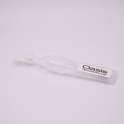 Oasis Tears Plus single vial with 'Oasis' branding