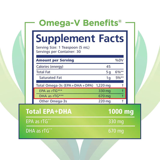 PRN Omega-V Benefits Liquid Supplement (5 oz)