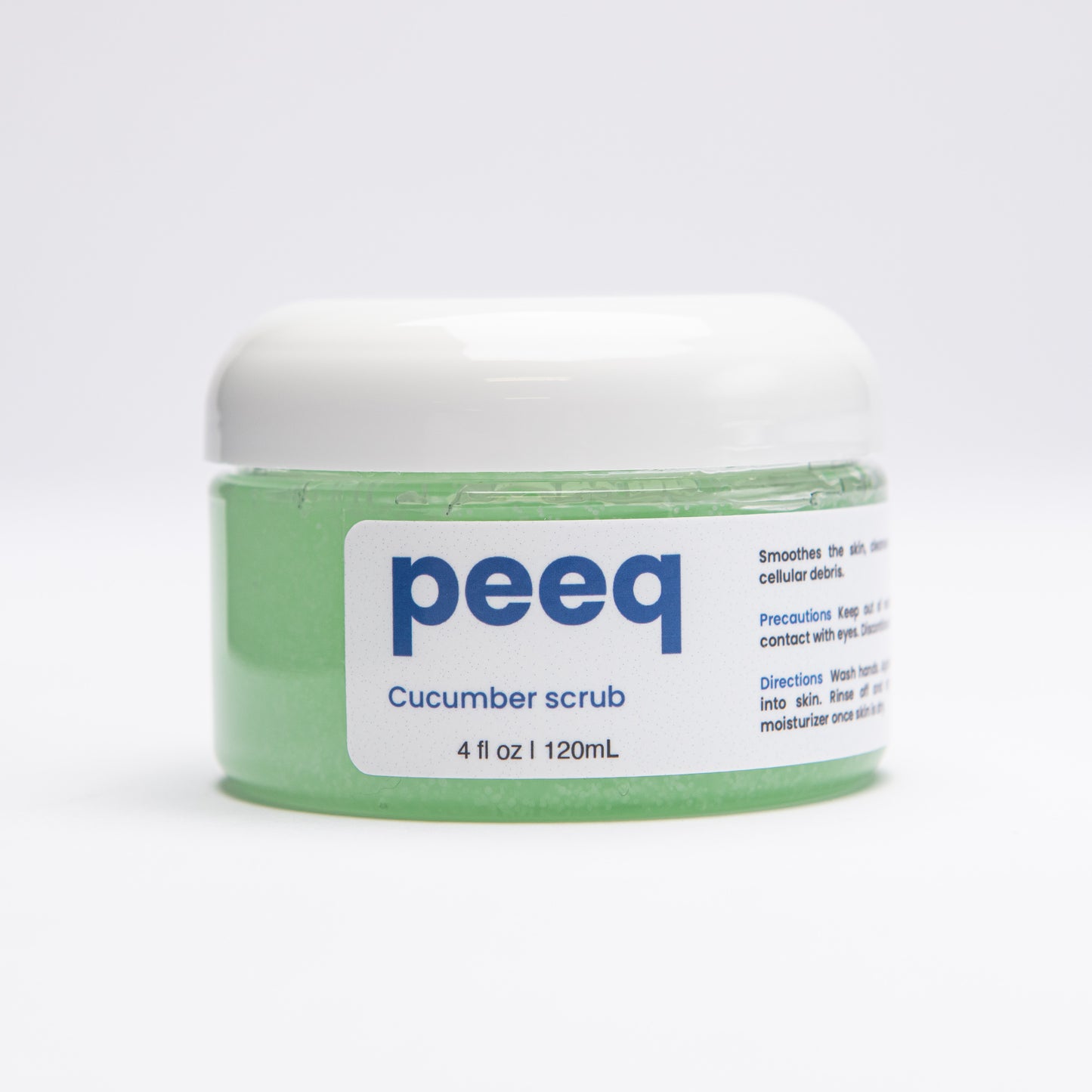 Peeq Cucumber Body Scrub, 4 oz