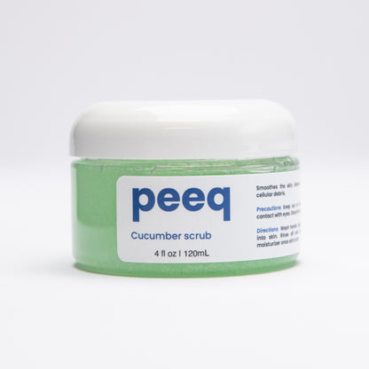 Peeq Cucumber Body Scrub, 4 oz