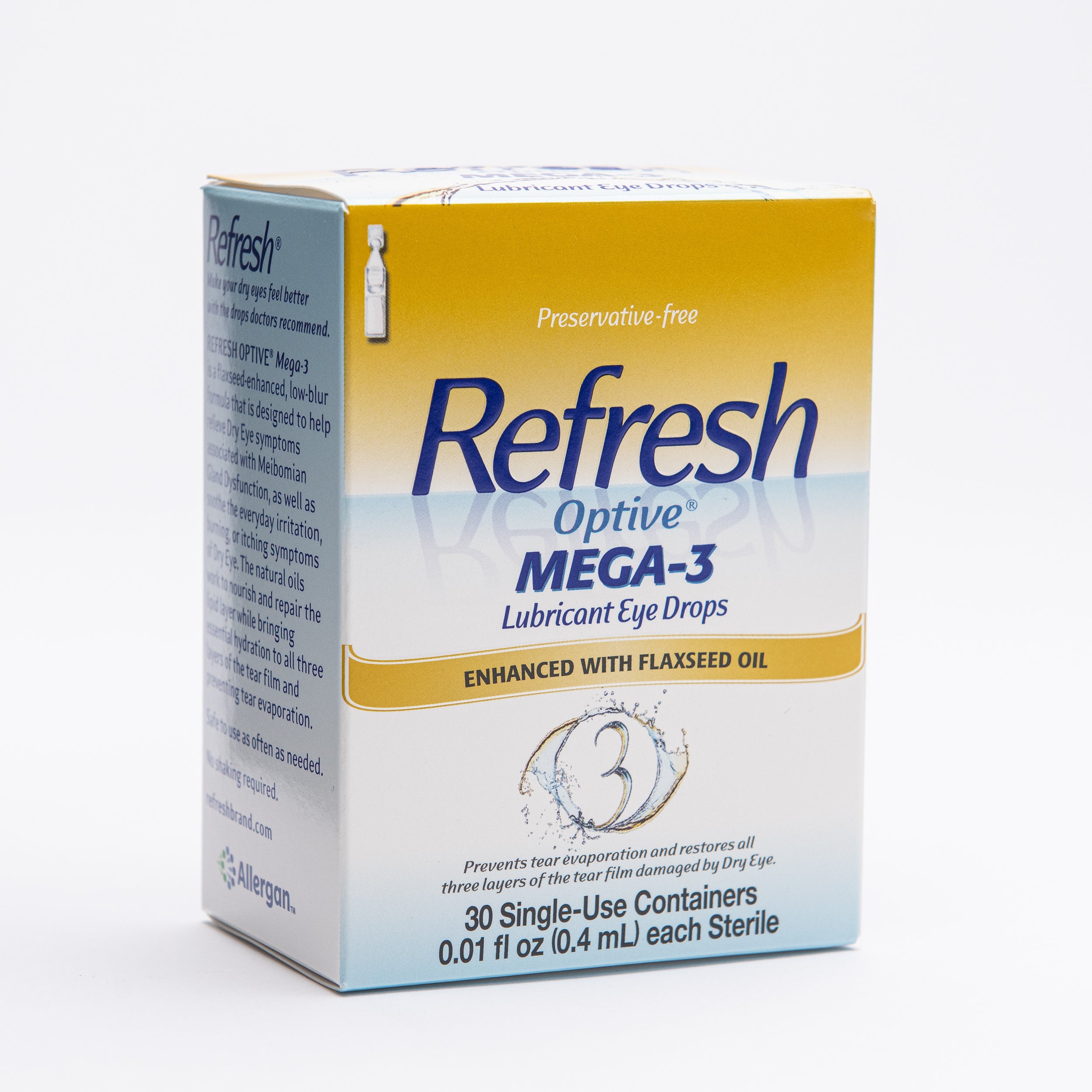 Refresh Optive Mega 3 PF Lubricant Eye Drops Single Use