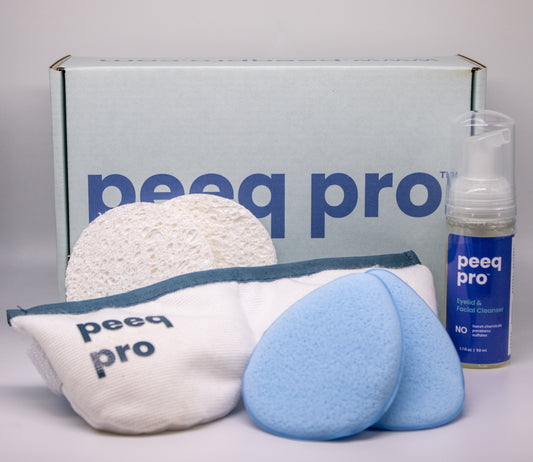 Peeq Dry Eye Essentials Box with products (without eye drops)
