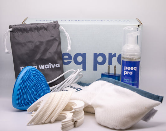Peeq Essential Waiva Device box with products