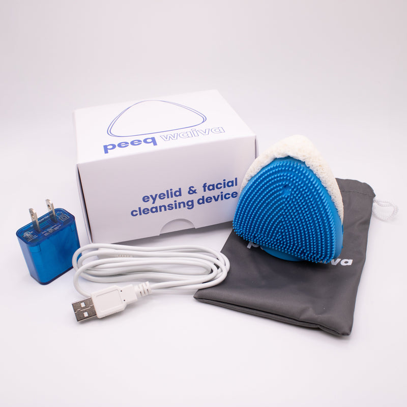 Waiva eyelid cleaning device