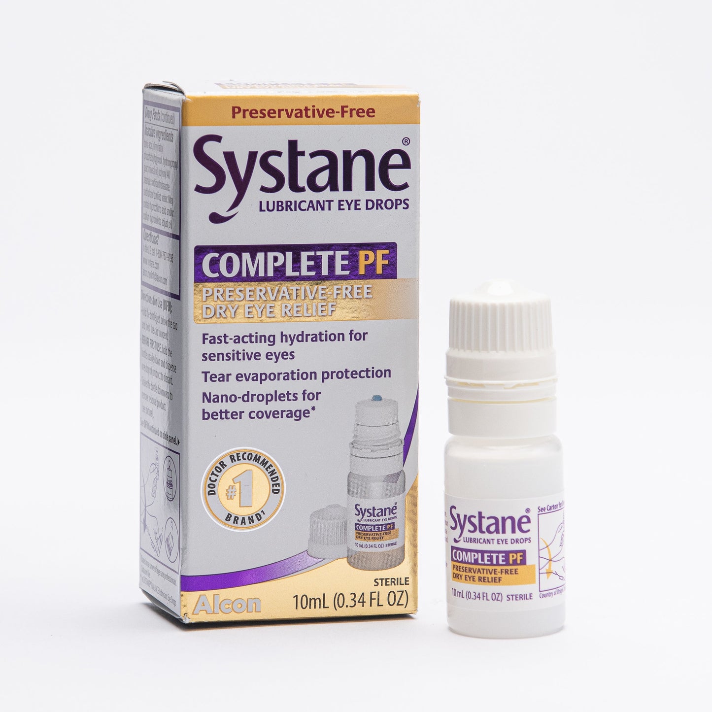 Systane complete PF drops bottle and box